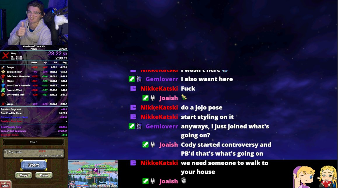 Ocarina of Time 3D Any% PB!!! 4th place nice, kinda bad all over except for the end! might try and get a sub 28, enjoy the controversial Video!!