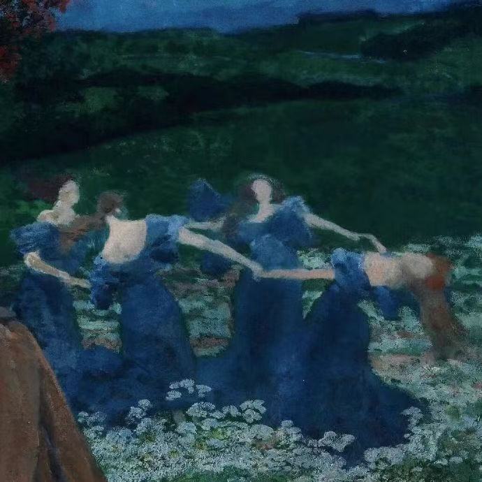 1899年，马克西米利安·兰斯（Maximilian Lenz，1860年10月4日—1948年5月19日），奥地利🇦🇹画家、平面艺术家、雕刻家，生于维也纳，用画笔撕开现实的帷幕，将一场“内心风暴”凝固在画布上。