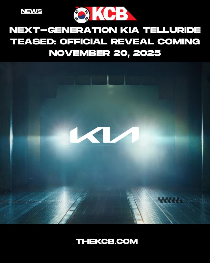 KoreanCarBlog's tweet image. @kia  confirmed that the next-generation #kiatelluride will debut at #laautoshow November 20th. Read more at thekoreancarblog.com/next-generatio…