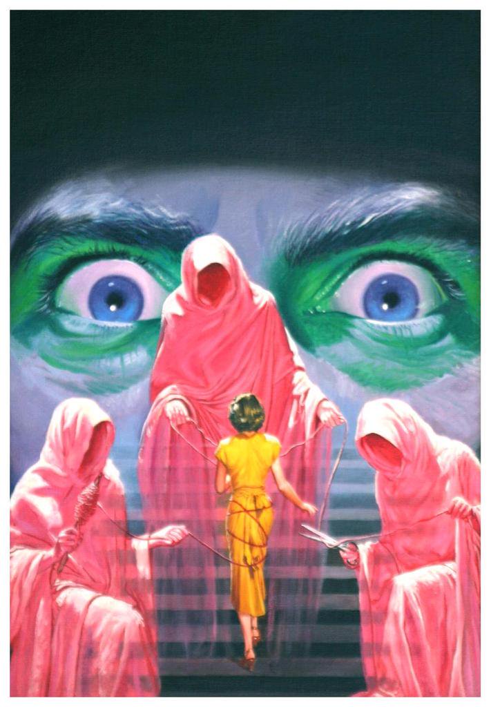 Seven Footprints To Satan, by A Merritt. Fantastic Novels Magazine, January 1949. Cover byLawrence Sterne Stevens.