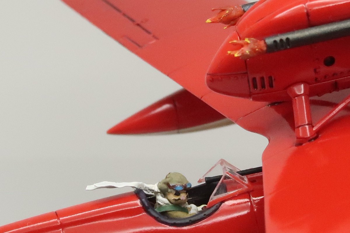 truesuger's tweet photo. ファイルモールド1/72サボイアS21.F
娘夫婦からジブリ美術館のお土産
張り線を追加したり台座に��ってみたりし、楽しく作れました。
ありがとね～
#ファインモールド 　#紅の豚　#ジブリ https://t.co/o9kKzbGMJs