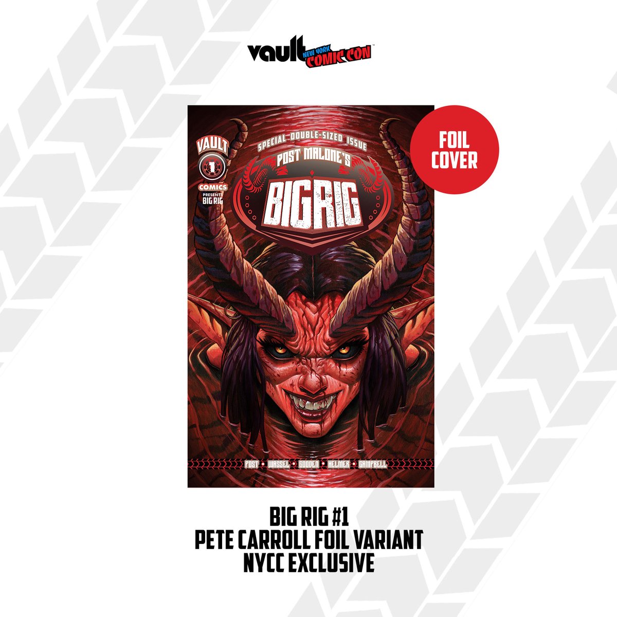 thevaultcomics's tweet image. 💥 LIMITED. EXCLUSIVE. UNMISSABLE. 💥
The only way to own these BIG RIG NYCC 2025 variant covers is to preorder now and pick them up at Vault Comics Booth #4351.
Quantities are capped. Demand is huge. Don’t wait.
🔥 Preorder today: bigrigcomic.com/collections/ny…
