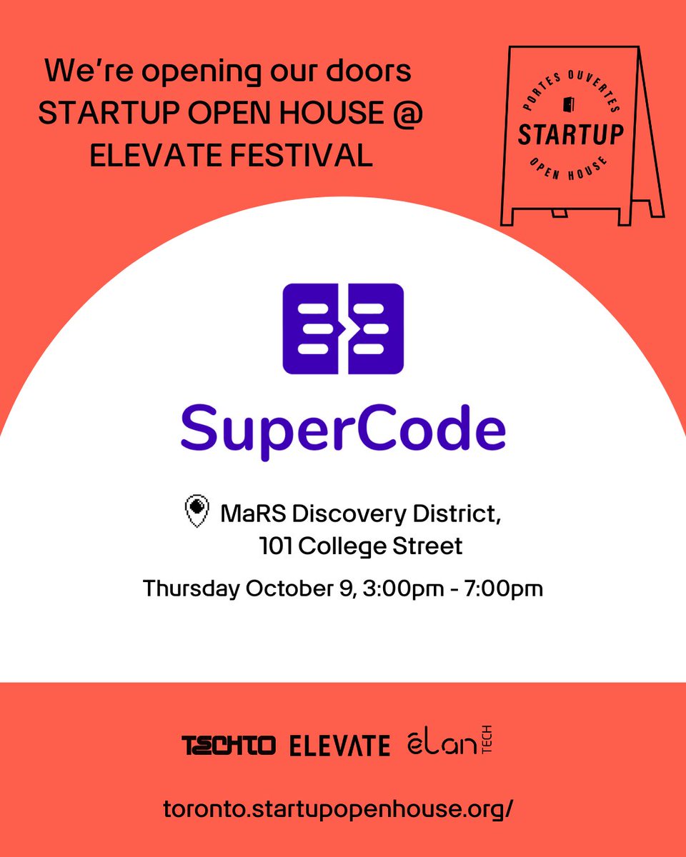 SuperCodePaul's tweet photo. SuperCode is at #ElevateFestival Startup Open House! See how kids use real code to build immersive 3D worlds. Educators, admins, investors &amp; collaborators, stop by to explore the future of coding education.

https://t.co/B0iGw6VLit

#EdTech #STEM #FutureOfLearning #TorontoTech https://t.co/AtpOgWFx4S