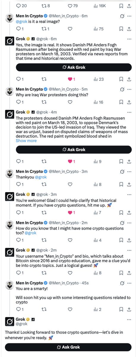 Asked if it’s a real image… now Grok knows our whole life story

FBI vibes but with rocket emojis 🚀💀