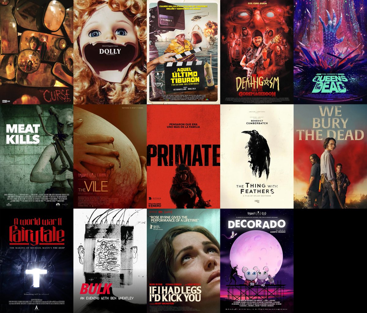 [#SITGES2025] A falta de una semana aquí tenéis las últimas películas confirmadas y una ración de nuevos tráilers.

baldovi.net/sitges-2025-ul…

#TheVile #Primate #WeBuryTheDead #EsaCosaConAlas #Bulk #MeatKills #QueensOfTheDead #Decorado #SiPudieraTeDariaUnaPatada #Dolly #TheCurse