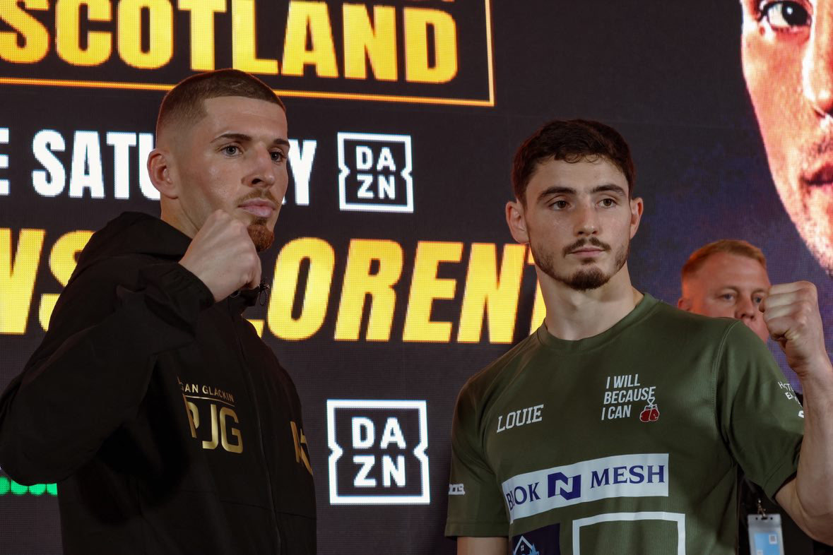 reganglackin98's tweet photo. Final press conference done. Weigh in Tomorrow. See you all there!! 🏴󠁧󠁢󠁳󠁣󠁴󠁿🌟 
@Queensberry | @DAZNBoxing | @joehamsnr https://t.co/keuSvkvoy7