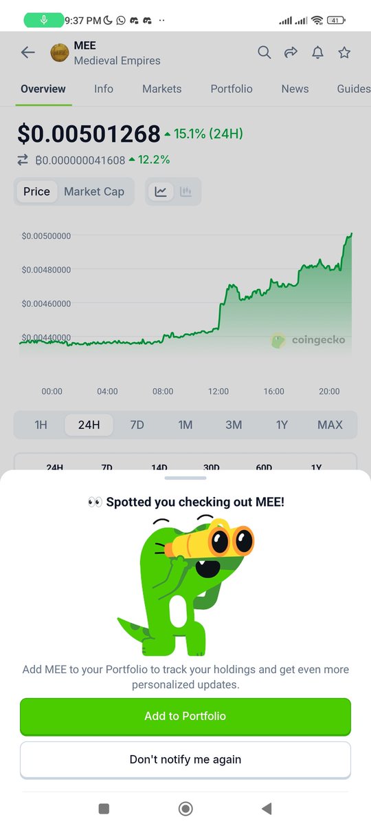 Another Day to believe in $MEE
While won't you believe in $MEE
Polygon season is coming and it is going to begin with $MEE
It is all about $MEE
Bullish on <a href="/MedievalEmpires/">Medieval Empires</a>