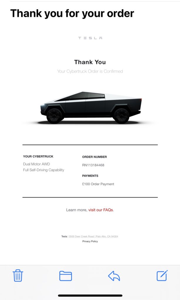75Fact's tweet photo. @elonmusk Still waiting for mine. https://t.co/lKpyudGfZY