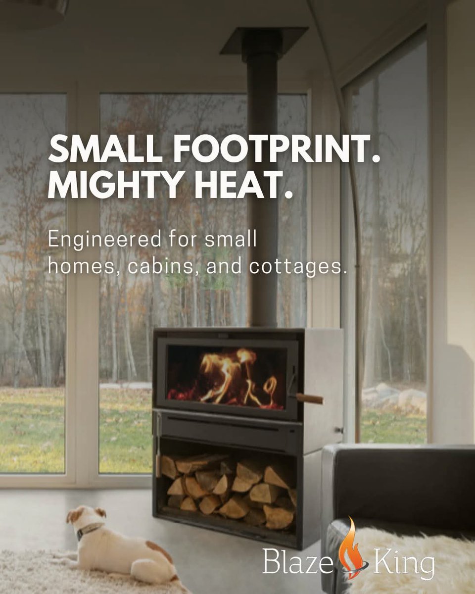 Not every wood stove can combine clean lines, ultra-low emissions, and up to 24 hours of heat on a single load of wood… but the BX24 Boxer does just that. The Boxer punches well above its weight class. Perfect for spaces up to 1,600 sq. ft.

blazeking.com/products/boxer…

#woodstove