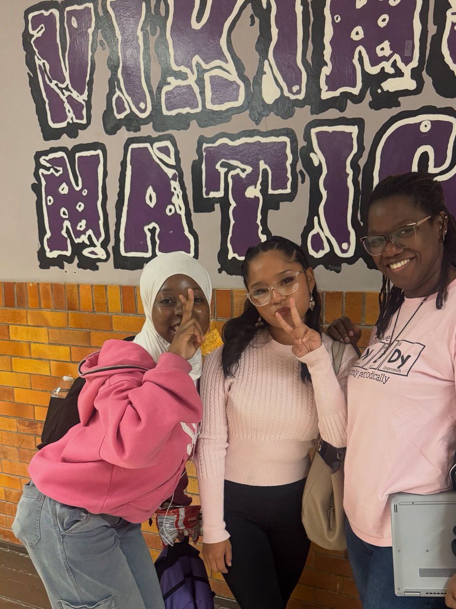 At Northeast High School, we're showing love and support for breast cancer fighters and their families by rocking pink on Wednesdays this October. #KCPSPinkWednesdays. Spotted some awesome students repping pink today!! #KCNEHSPinkWednesdays