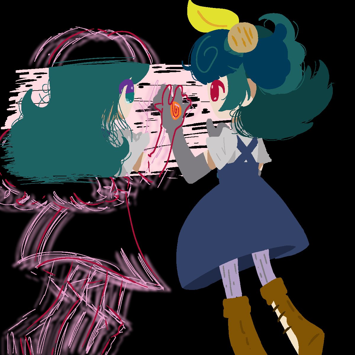 juniebug_art's tweet photo. eyestrain cw // 
message from the end of the world https://t.co/dLFZxxg4RH