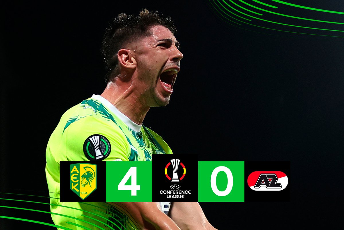 ConferenceESP's tweet image. Para mí, las cuatro sorpresas que deja esta jornada 1 de fase de liga de #UECL.

🇪🇺 AZ pagó cara la expulsión en el primer minuto de partido, Samsunspor asaltó un feudo muy complicado e Idiakez y Riera pusieron la guinda española, desde el banquillo, con dos victorias de mérito.