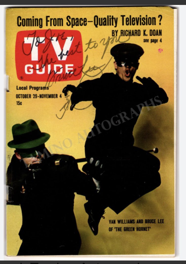 RoyisRoyal's tweet image. I remember #TvGuide haha #Wataaa @brucelee #GreenHornet #Kato 🥋 #Superhero #Van Williams