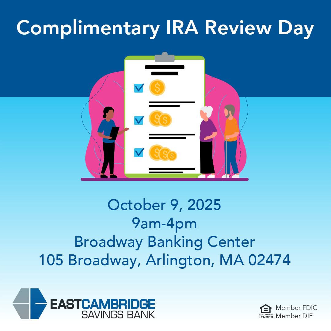 Have questions about Individual Retirement Accounts (IRAs)? Join us for a complimentary IRA Review Day on October 9 at our Broadway Banking Center. To learn more and to register, click here: hubs.li/Q03LZPTN0