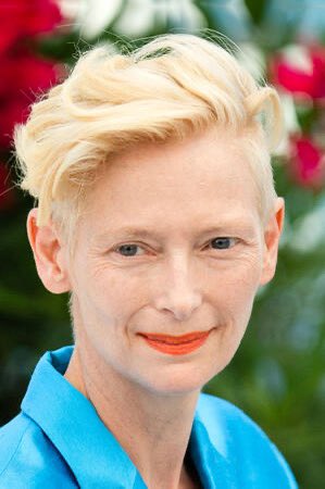 StampHERface's tweet photo. Hear me out: Tilda Swinton as Jane Goodall in bio pic https://t.co/kguYJ3xh67