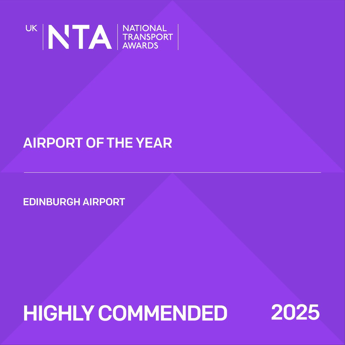 TransportTimes's tweet photo. 🏆 Airport of the Year
The Airport of the Year is @EDI_Airport, recognised for its growth, sustainability and excellent passenger care. ✈️👏
✨ Highly Commended: @LPL_Airport. #UKNTAs25 https://t.co/YsFNvOGFbX