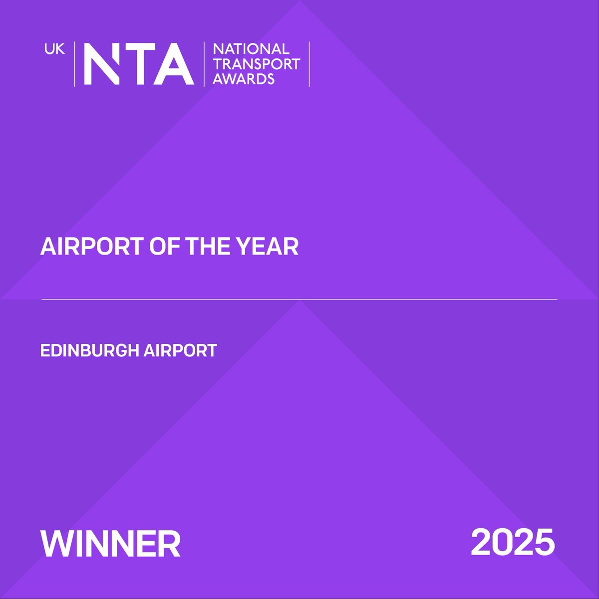 TransportTimes's tweet photo. 🏆 Airport of the Year
The Airport of the Year is @EDI_Airport, recognised for its growth, sustainability and excellent passenger care. ✈️👏
✨ Highly Commended: @LPL_Airport. #UKNTAs25 https://t.co/YsFNvOGFbX