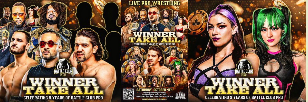 TitleMatchEdits's tweet photo. The smack has been talked &amp; now it's time for action! @Battleclubpro's 9 yr anniversary isn't just a show but a fight for the future of BCP! 
@TitleMatchWN  Members:https://t.co/DWUTHr6WdR
Non Members: https://t.co/ZbynZ1Mny9
#indy #prowrestling #wrestling #wwe #aew #wrestlers https://t.co/n5PQIG9QEd