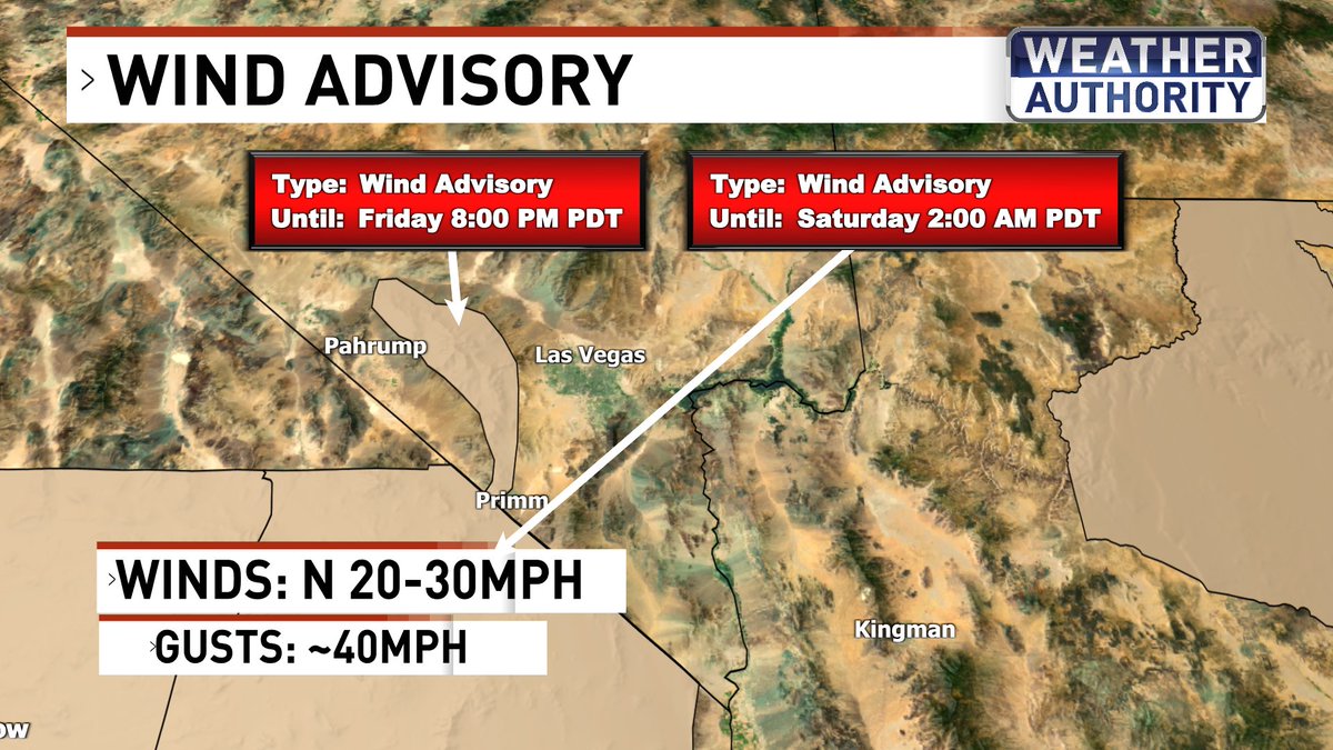 BillBellis's tweet image. Wind bag alert for Friday!
Valley wind gusts up 35mph
Spring Mountains wind gusts up 50mph (Wind advisory)
Weekend looks fantastic! Enjoy! @News3LV @NWSVegas #WeatherAuthority #Vegas #Vegasweather #nvwx