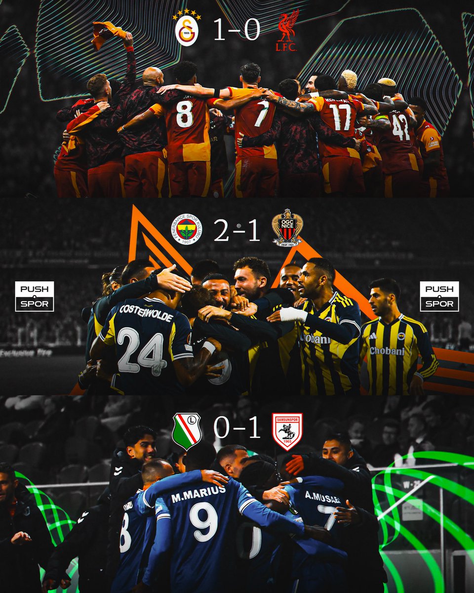 Avrupa’daki temsilcilerimiz bu hafta 3/3 yaptı.