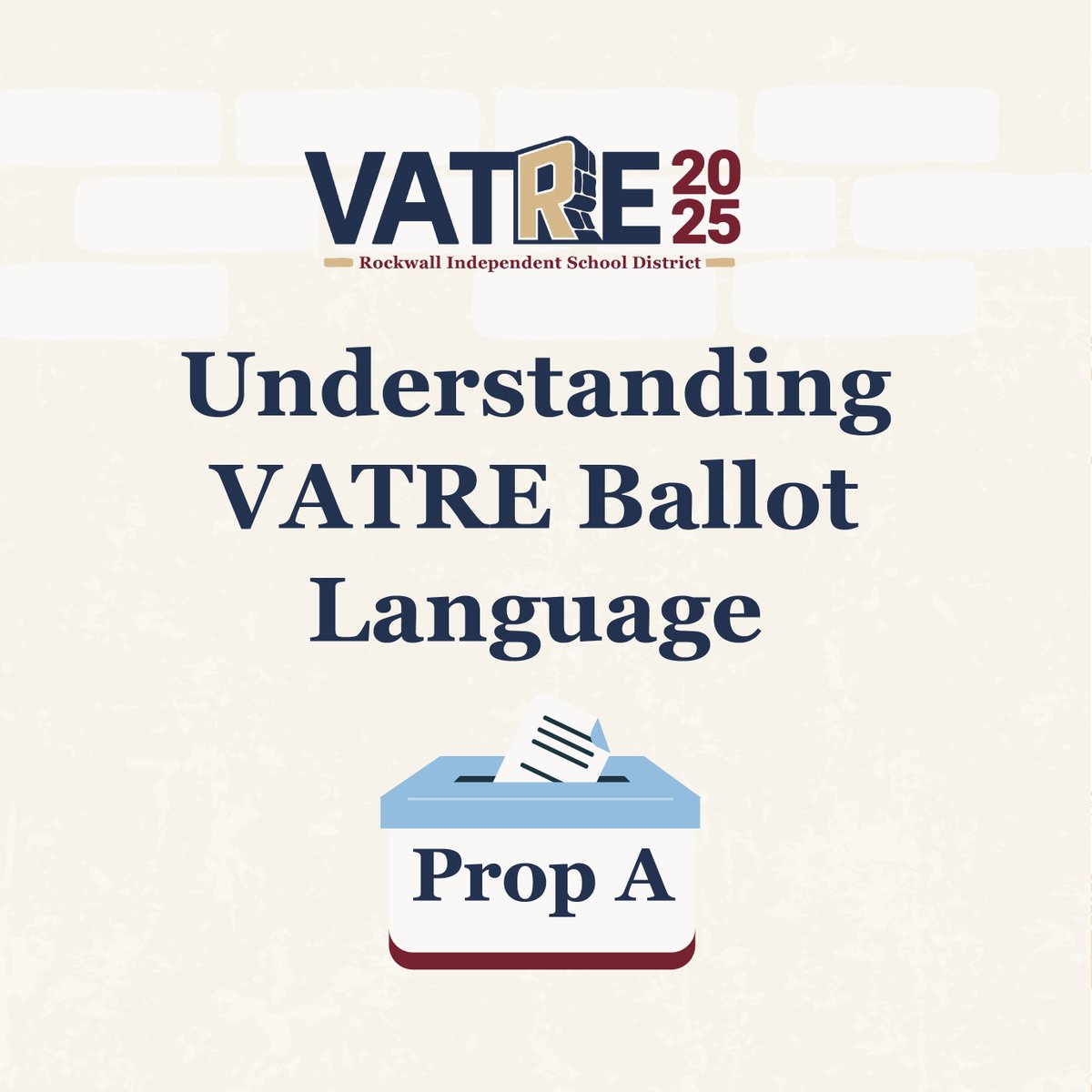 🗳️ Understanding the VATRE Ballot Language

👉🏻 The VATRE will be a single proposition - called  Proposition A - on the Nov. 4 ballot.

👉🏻 Voters will see ballot language that says the VATRE will generate $20.4 million and represents a 19% increase in tax revenue.

Keep in mind it