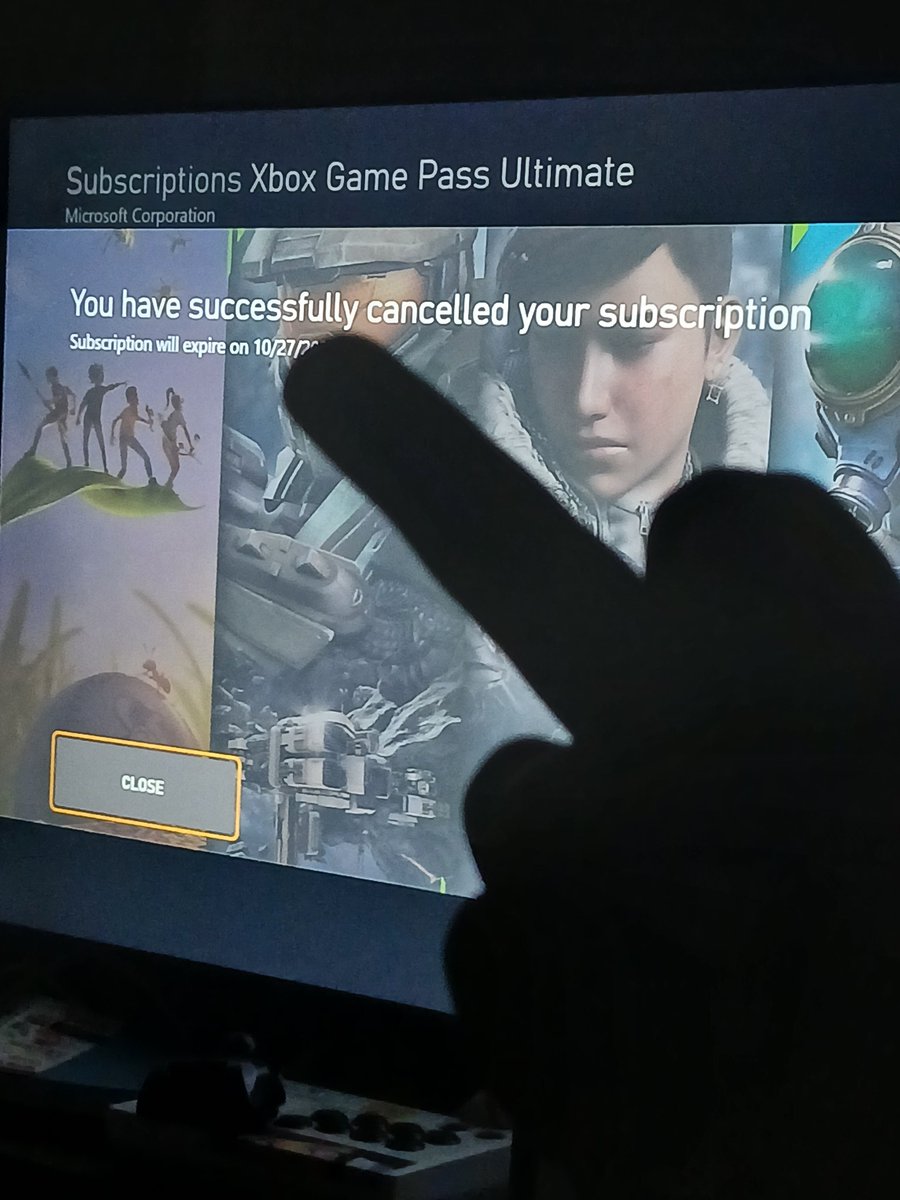 LChangoFlores's tweet photo. Yup! After 14+ loyal years(with this account). #cancelxboxgamepass https://t.co/sTEKpPAeAW