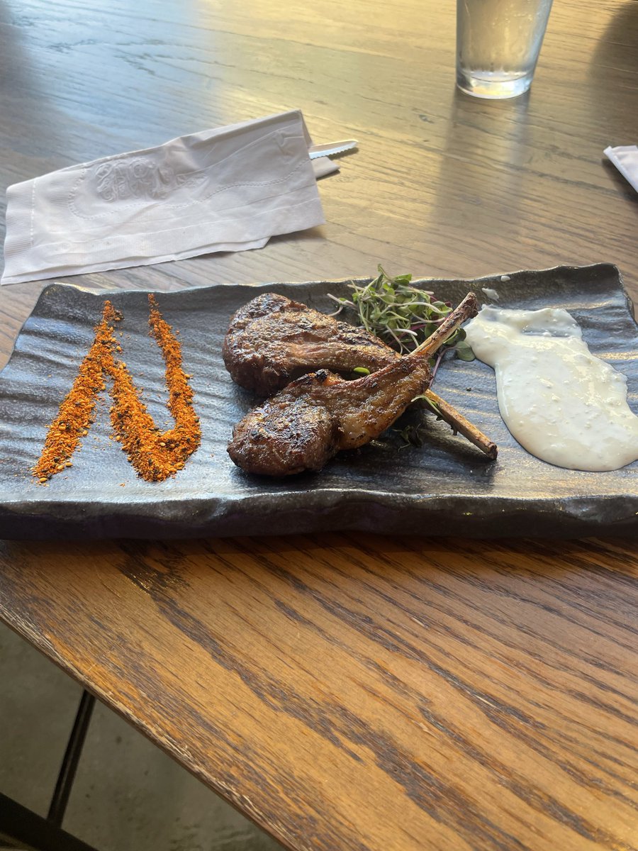 two lil ass lamb chops for lunch