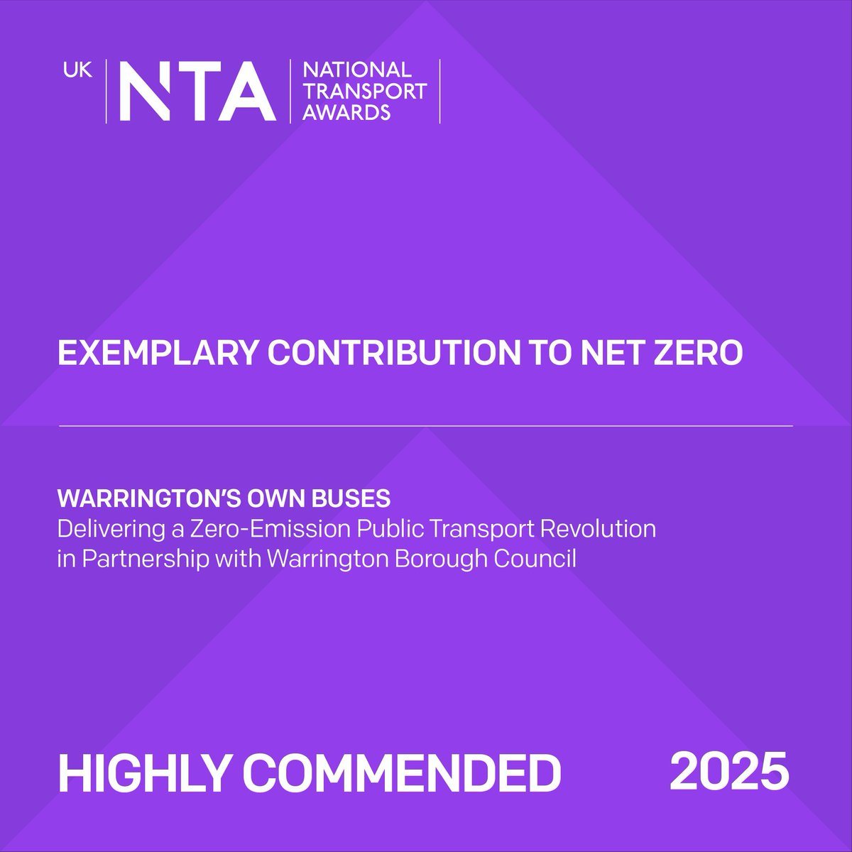 TransportTimes's tweet photo. 🏆 Exemplary Contribution to Net Zero
Well done to @DPDgroup_news UK, winners for their bold commitment to achieve Net Zero by 2040. 🌍⚡
✨ Highly Commended: @WarringtonBuses for delivering a zero-emission fleet #UKNTAs25 https://t.co/1rEGHeymss