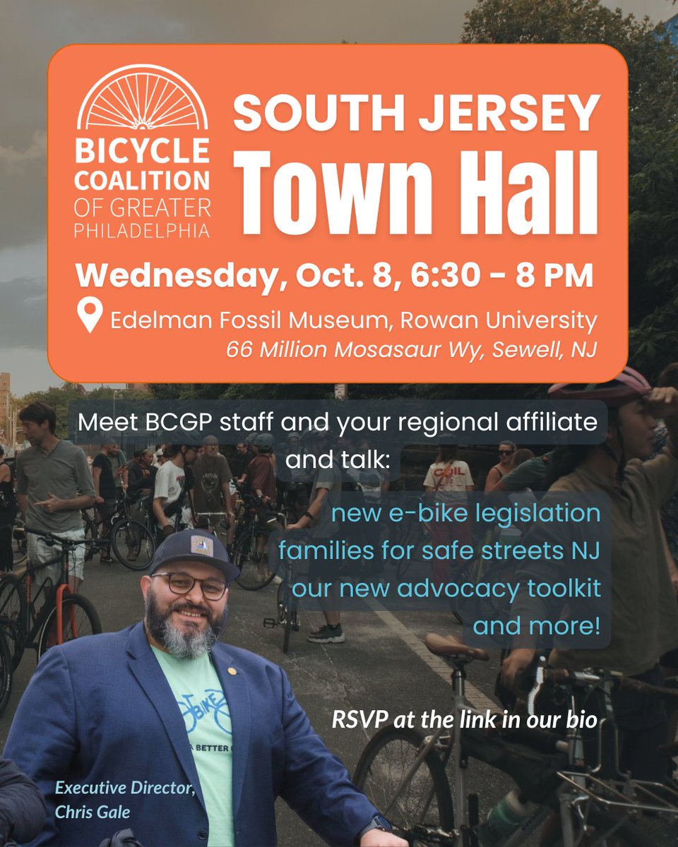 BikingTheRegion's tweet photo. Let's find points of collaboration as we work together to make everyone’s journey safe, fun, and accessible in Greater Philadelphia! REGISTER HERE ➡️ https://t.co/yrmN9GQgjt https://t.co/l4gR6SUWsw