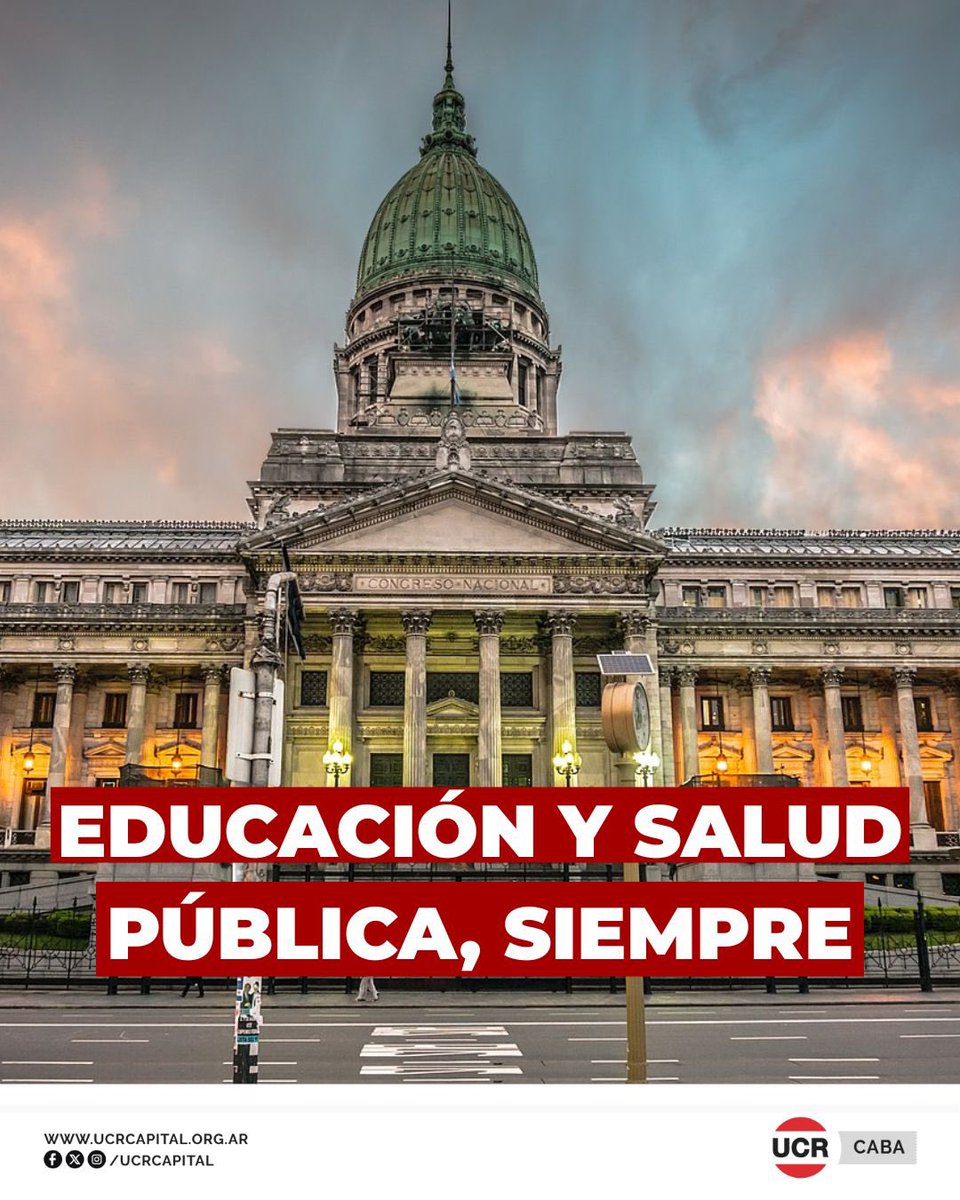 Hoy el Senado de la Nación puso un freno al atropello de Milei.
EDUCACIÓN Y SALUD PÚBLICA, SIEMPRE.