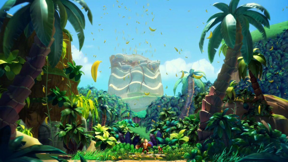 Sigo rejugando la saga DK. Terminada la mejor versión del #DonkeyKongCountryReturns, la HD de Switch. RetroStudios nos alegró en 2010 en Wii con la vuelta de Donkey a los orígenes, con un plataformas bonito, difícil, y con algunos niveles sublimes(los de la fábrica son brutales)