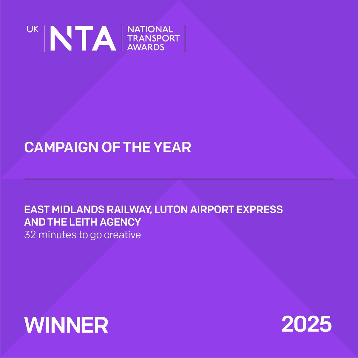TransportTimes's tweet photo. 🏆 Campaign of the Year
Congratulations to @EastMidRailway, @LDNLutonAirport and @TPEassist, winners for their Luton Airport Express campaign encouraging sustainable travel. 🚆✈️👏
✨ Highly Commended: @SEStran for Thistle Assistance. #UKNTAs25 https://t.co/WVXCcodnpu