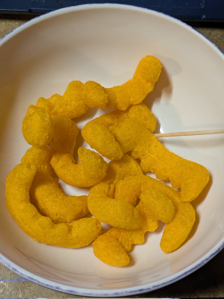 So far, <a href="/marksandspencer/">M&S</a> are winning with the Halloween Treats for 2025. The Cheesy Bat Fangs are incredible! I need them all year 'round. Please.

Yes, I eat them with a cocktail stick because I don't like getting sticky because Sticky = a very sad and anxious Spencer.
