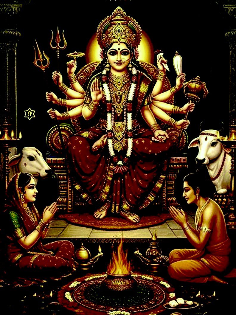 ॐ सर्वे भवन्तु सुखिनः सर्वे सन्तु 
  निरामयाः सर्वे भद्राणि पश्यन्तु 
   मा कश्चित् दुःख भाग्भवेत्
       जय माँ जय माता दी