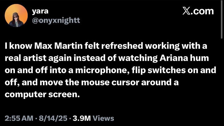 this was really an insane set up because this album is probably max Martin's worst work