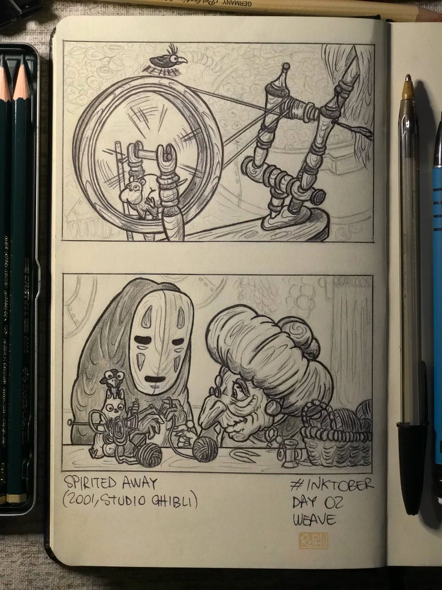 RoPhil_Art's tweet image. Day two completed! ✨
It was tougher than I expected, but after many hours I finally made it 💪

#inktober #Inktober2025 #weave #spiritedaway