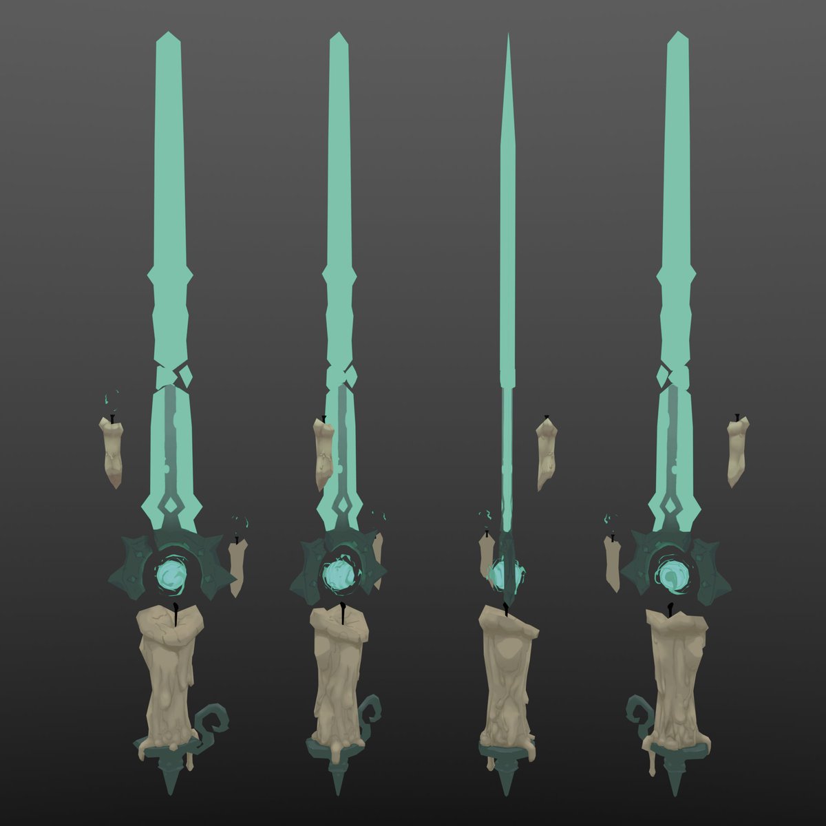 ThibautAM's tweet photo. Been busy with Freelance work and being sick but we're coming back ! Here's a WIP of a cool candle sword design I found on Pinterest (Unknown Artist) https://t.co/SpmeluZUjp