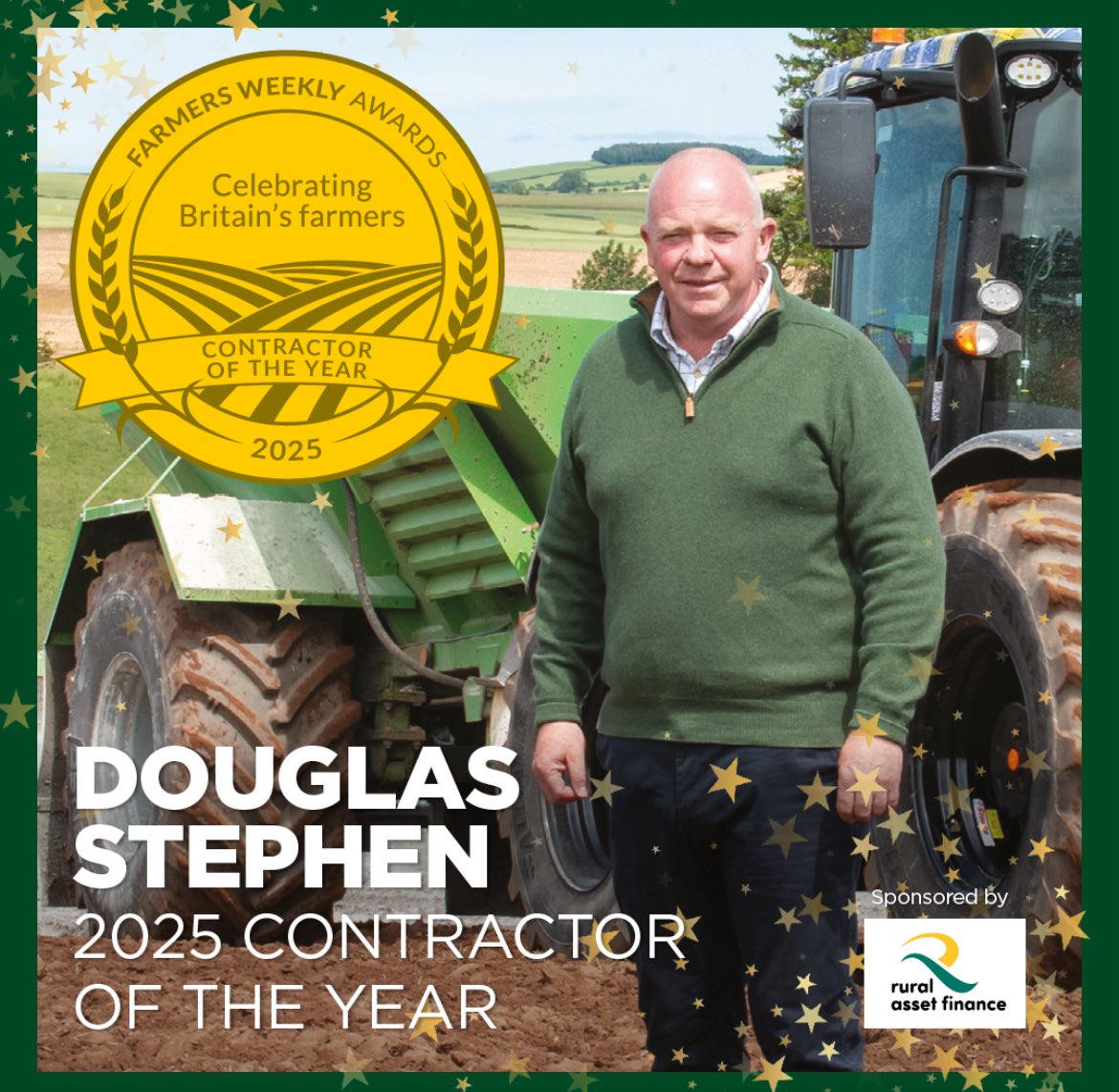 FarmersWeekly's tweet photo. 🤩 CONTRACTOR OF THE YEAR! 🍾 

@ruralasset | @FarmersWeekly https://t.co/JuyKMq4HVN