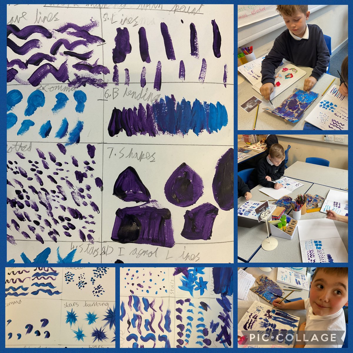 FPS_4_BStorms's tweet photo. Mark Making in our Art lessons this week. We are using paint pallet essentials #fpsart https://t.co/DQ8LOmYRbM