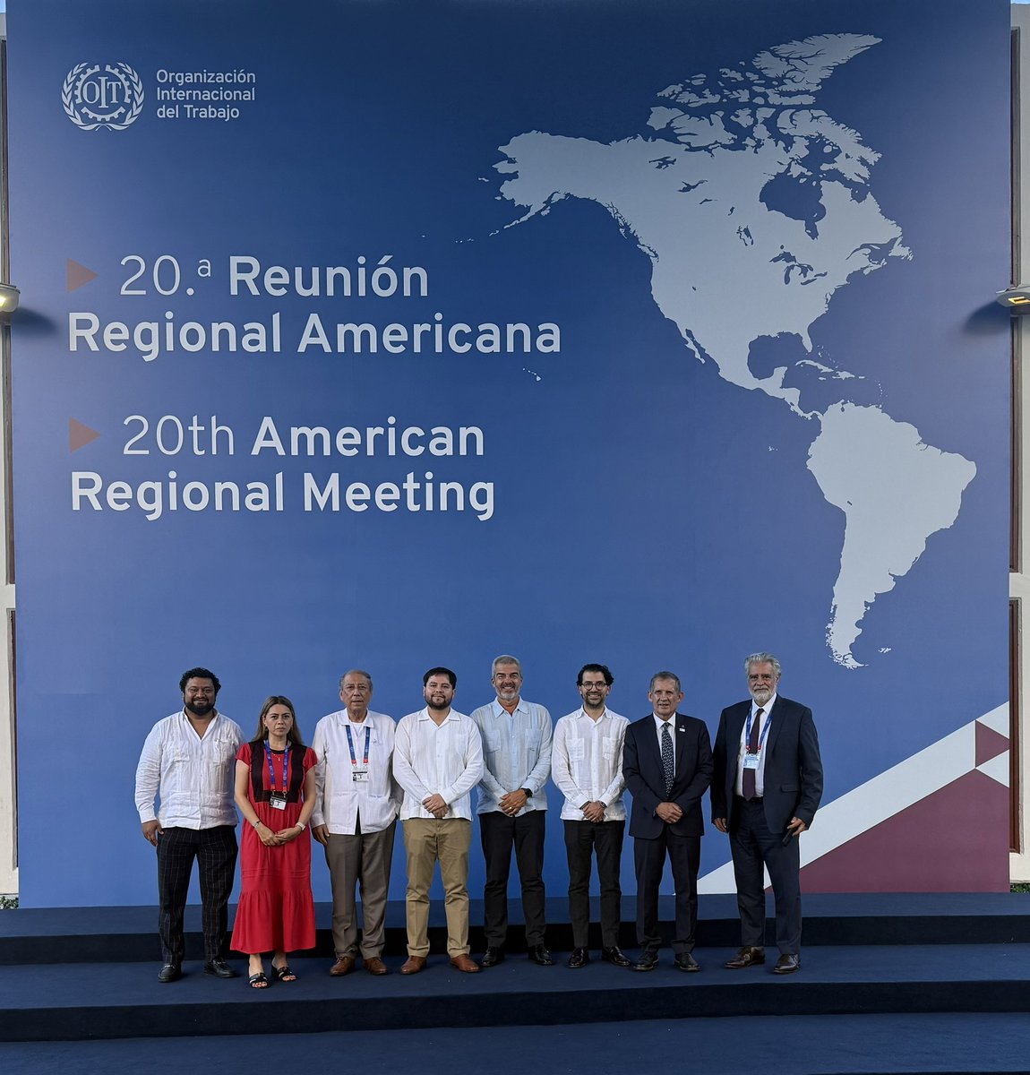 Delegación Tripartita de México que participa en los trabajos de la 20a. Reunión Regional Americana de la OIT
