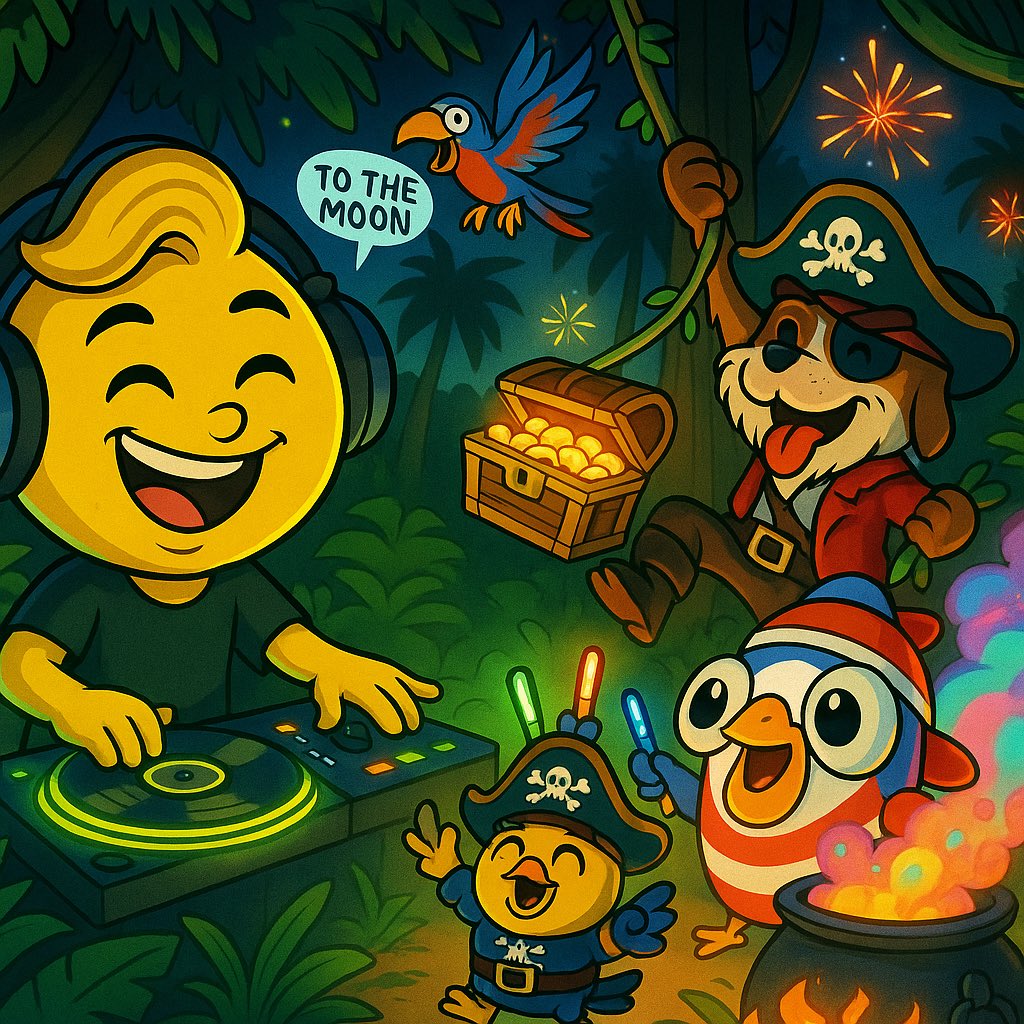 zaxee900's tweet photo. π΄π΄ββ οΈ Deep in the wild, treasure maps and chaos vibes collide. Jungleβs alive, and the crewβs running it.
Join the game, feel the movement.π
@LeemonHead2 @pirate_peep @ptkck @Indigodavo95
@ptkck @Apehbar @CryptoCKKXRP @derty_nadecrew @Indigodavo95 @chasker
#LeemonHead
#Hbark https://t.co/3PeoNqqrTD