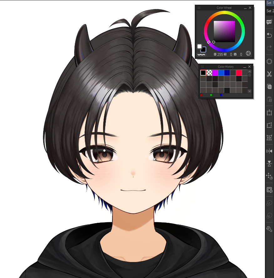 AstraeusDivelct's tweet photo. Wip🖤

#Live2DWIP #Live2d #Vtuber https://t.co/sKPkpG9pR6
