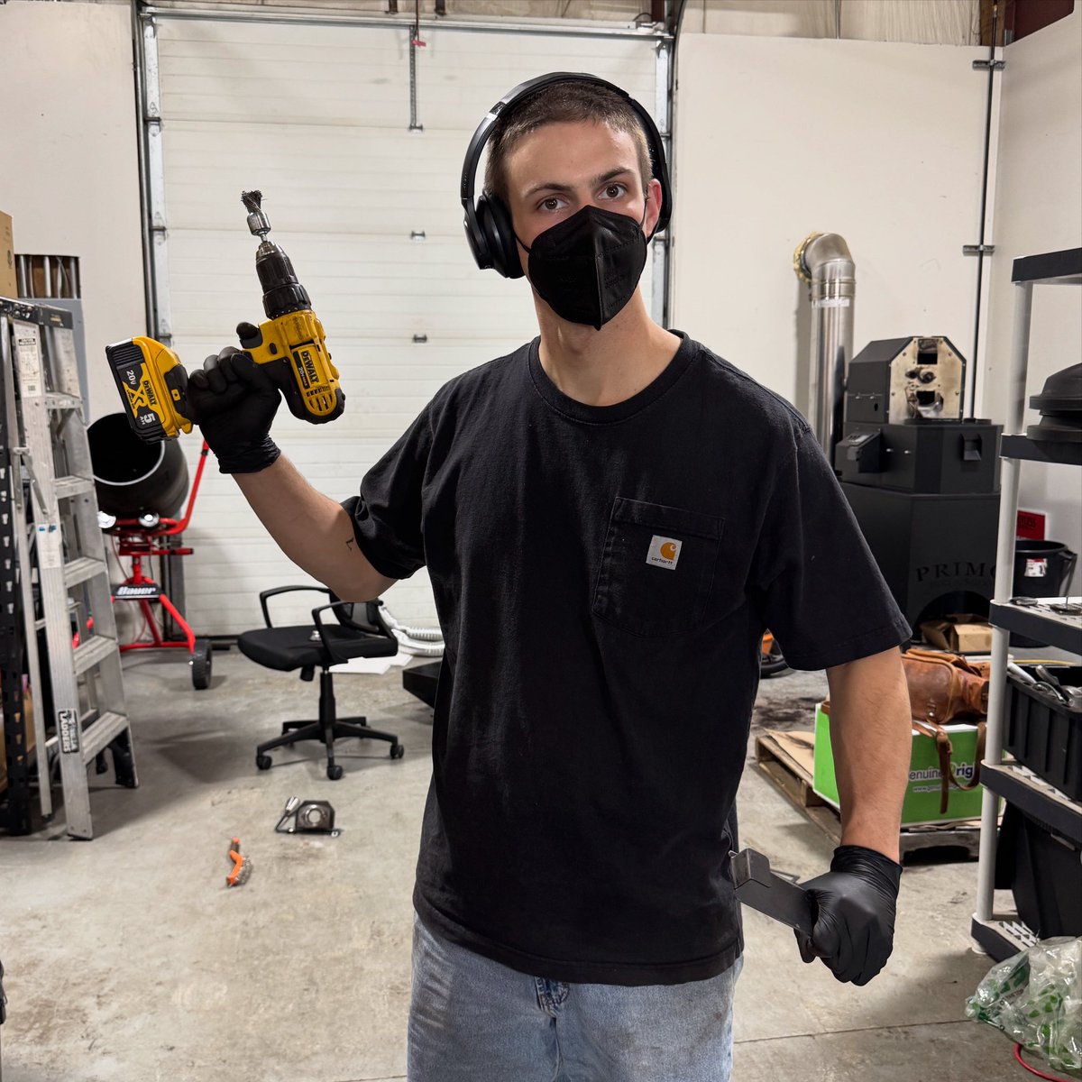 Please wish the happiest of birthdays to Garrett, our amazing roaster. This is him in his roaster ninja uniform. Sources say he has a black belt in craft coffee.