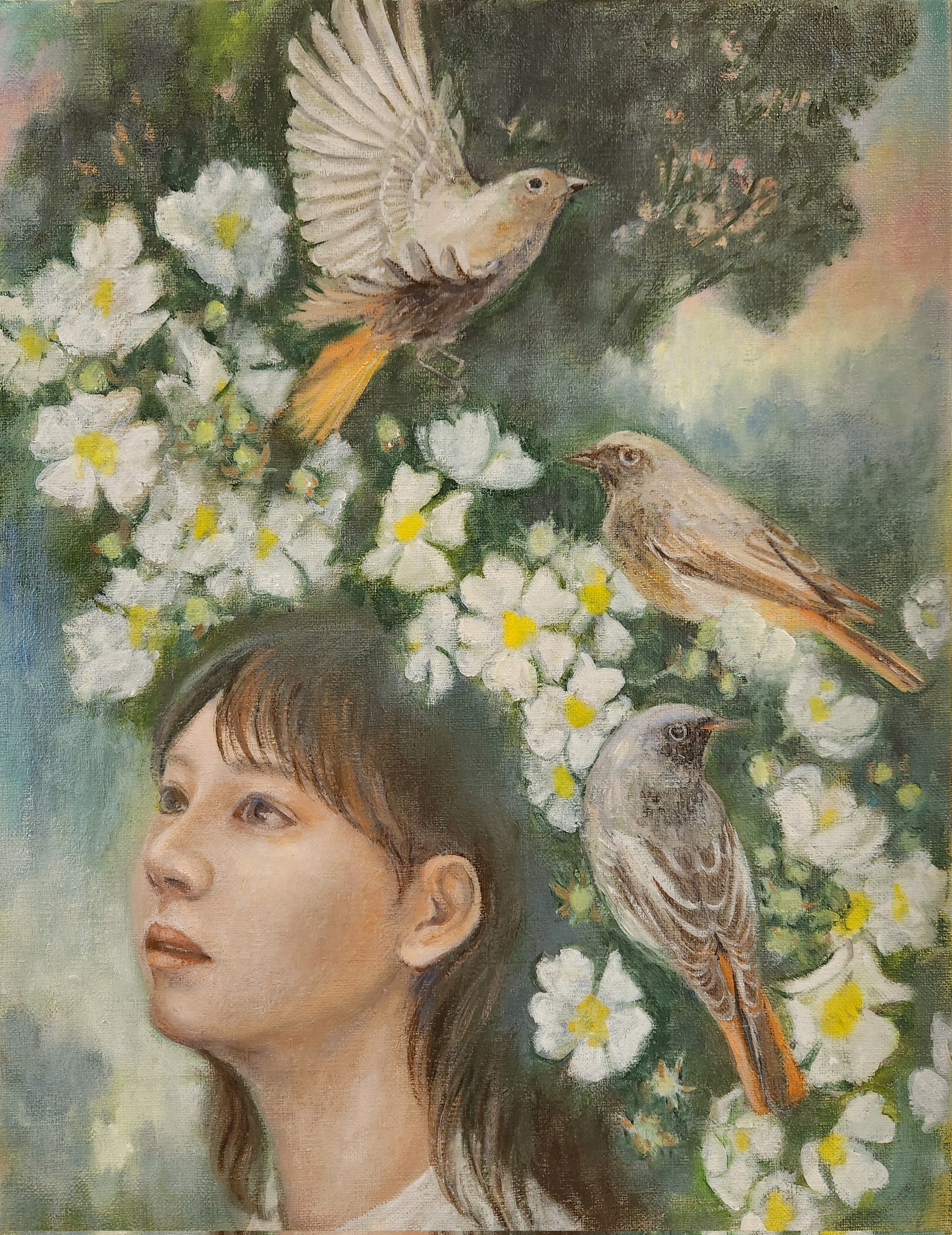 なのはな　油彩画 1982年制作 Ladies and Gentleman!! Marina Del Rey!!!🪩 #thelittlemermaid