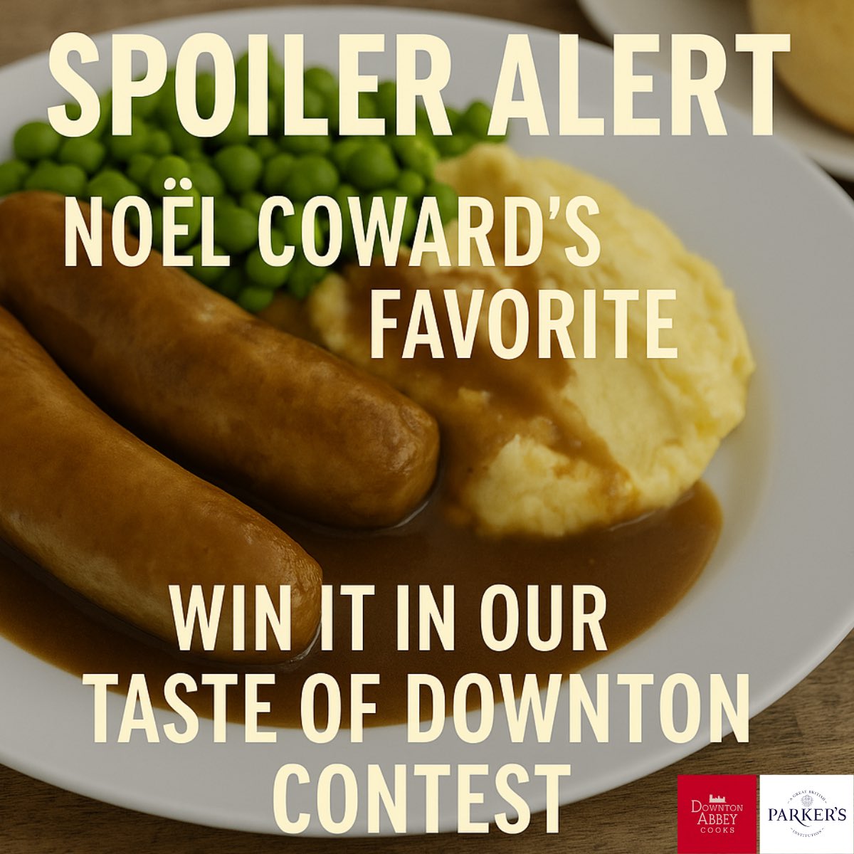 Spoiler Alert from the new Downton Abbey movie! ⚠️⁠
Turns out Noël Coward adored bangers and mash 🎭And guess what — you can enjoy them too! They’re part of our Taste of Downton Contest Prize Pack 🇬🇧 worth $150, thanks to @parkersgb⁠
⁠
👉Enter here: bit.ly/4gc3v1Z