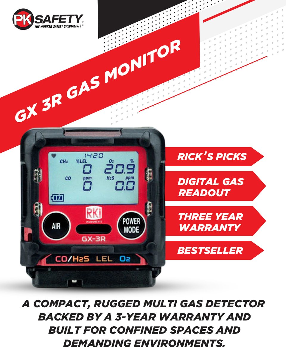 PKSafetydotcom's tweet photo. The world’s smallest 4-gas monitor, built tough for confined spaces. Reliable, rugged, and backed by a 3-year warranty. Rick’s Pick for trusted safety ↓
🔗 https://t.co/nMHs25uD3O
#pksafety #gasmonitor #confinedspace https://t.co/uClqDPRVFt