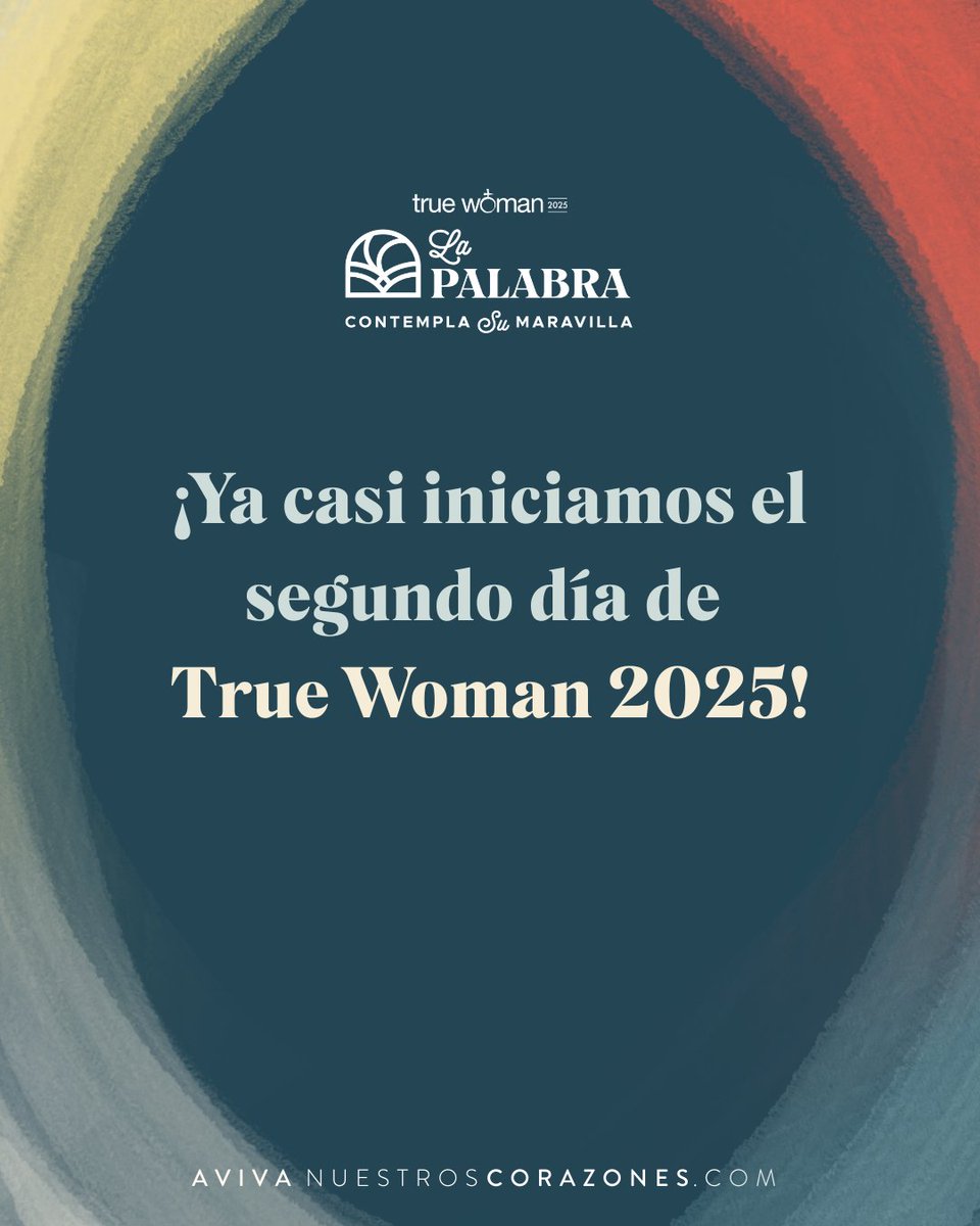 AvivaCorazones's tweet photo. ✨ ¡Día 2 de #TrueWoman25 está por comenzar! ✨
Antes de iniciar, queremos escuchar de ti: ¿Cuál fue una frase o verdad que más te impactó del Día 1? 💬
Déjala en los comentarios y sigamos recordando juntas lo que Dios ya está haciendo. 🙌🏼💕 https://t.co/rdeKS2oabX