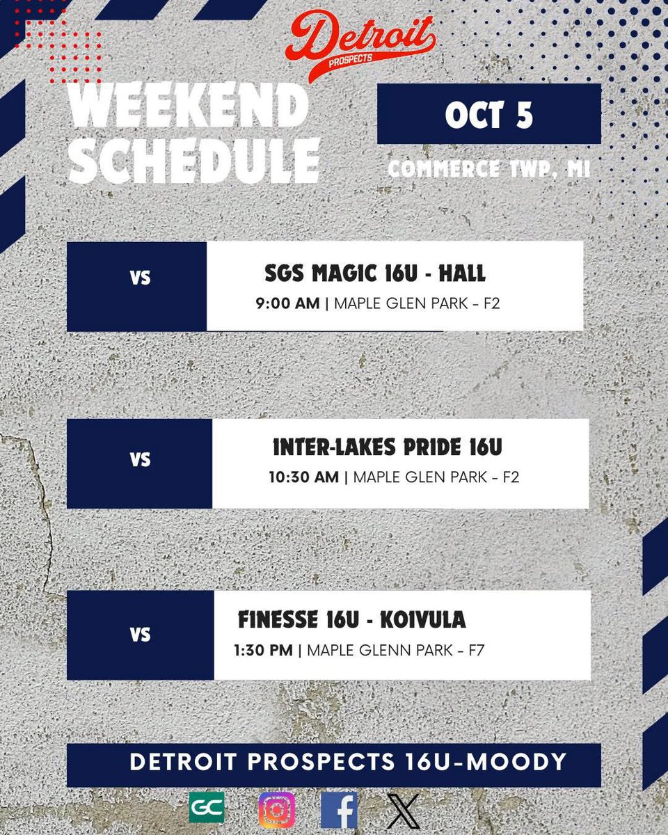 This weekend we are headed to Commerce Twp for the USSSA InterLakes Pride Pumpkin Smash! 
🎃🥎 I’m ready to go #33!   <a href="/alessandrini26/">Vince Alessandrini</a> <a href="/ProspectsRice/">Detroit Prospects</a> <a href="/NDsoftball/">Notre Dame Softball</a> <a href="/OaklandSoftball/">Oakland Softball</a> <a href="/WMUSoftball/">Western Michigan Softball</a> <a href="/WayneStateSB/">Wayne State Softball</a>