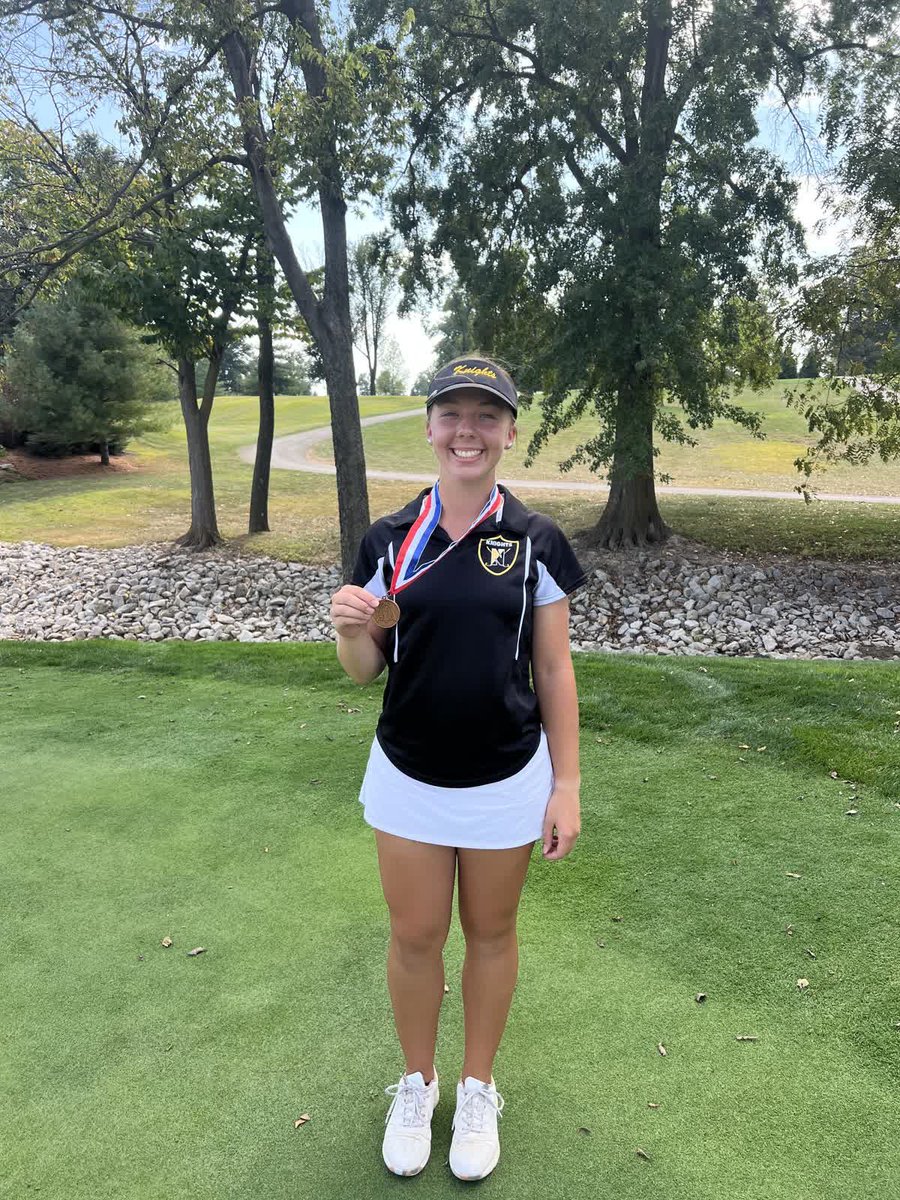GolfFhn's tweet photo. Knight competed in the GAC Tournament today at Woods Fort GC. Addyson Brenner ended the year in 11th place in conference play, making her part of 2nd team All GAC. Way to end the season strong, Knights. https://t.co/RgLGbbes19