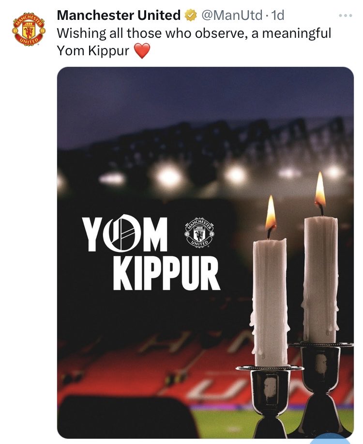 joel_kal's tweet photo. Bit odd that the club posted twice today about the Jewish community, without mentioning them by name either time. 

@ManUtd https://t.co/wP6Fh7R6iJ